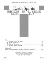 Daniel Falb - Earth Spirits. Notations on AI Animism, Häftad
