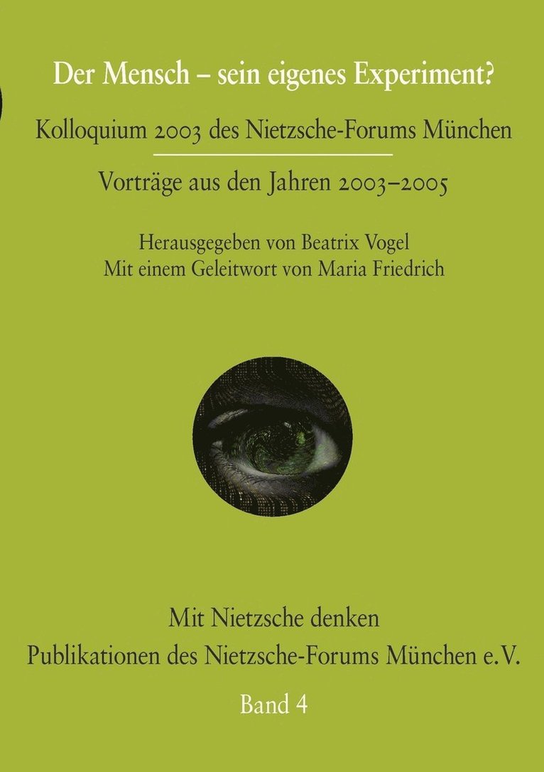 Der Mensch - sein eigenes Experiment? 1