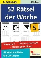 bokomslag 52 Rätsel der Woche / 5. Schuljahr