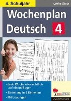 bokomslag Wochenplan Deutsch 4. Schuljahr