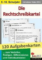 bokomslag Die Rechtschreibkartei 120 Aufgabenkarten mit Lösungen