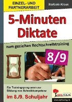 bokomslag Fünf-Minuten-Diktate / 8./9. Schuljahr zum gezielten Rechtschreibtraining