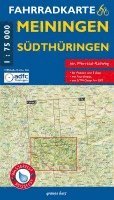 bokomslag Meiningen Südthüringen Fahrradkarte 1 : 75 000