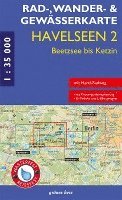 Rad-, Wander- und Gewässerkarte Havelseen 2: Beetzsee bis Ketzin 1