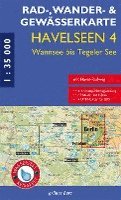bokomslag Rad-, Wander- und Gewässerkarte Havelseen 4: Wannsee bis Tegeler See