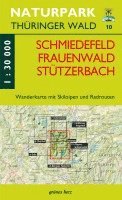 bokomslag Naturpark Thüringer Wald 10. Schmiedefeld, Frauenwald, Stützerbach 1 : 30 000 Wanderkarte