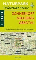 Wanderkarte Schneekopf/Gehlberg/Gräfenroda 1:30 000 1