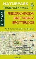 bokomslag Wanderkarte Friedrichroda/Brotterode/Tabarz
