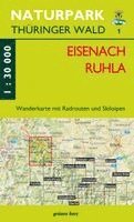 bokomslag Wanderkarte Eisenach, Ruhla