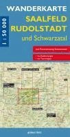 bokomslag Wanderkarte Saalfeld, Rudolstadt und Schwarzatal