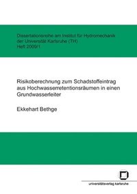 bokomslag Risikoberechnung zum Schadstoffeintrag aus Hochwasserretentionsraumen in einen Grundwasserleiter