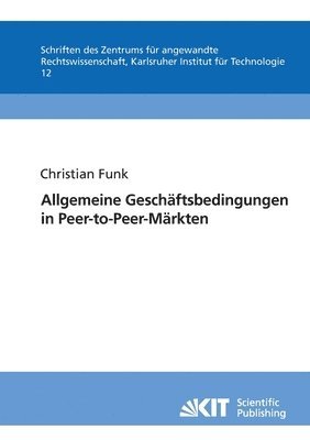 bokomslag Allgemeine Geschaftsbedingungen in Peer-to-Peer-Markten