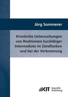 bokomslag Kinetische Untersuchungen von Reaktionen kurzlebiger Intermediate im Zundfunken und bei der Verbrennung