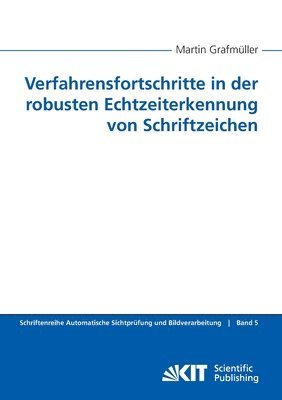 bokomslag Verfahrensfortschritte in der robusten Echtzeiterkennung von Schriftzeichen
