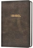 bokomslag Schlachter 2000 Bibel - Taschenausgabe (Hardcover, illustrierter Einband, Antikleder-Optik)