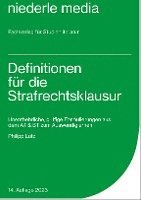 bokomslag Definitionen für die Strafrechtsklausur