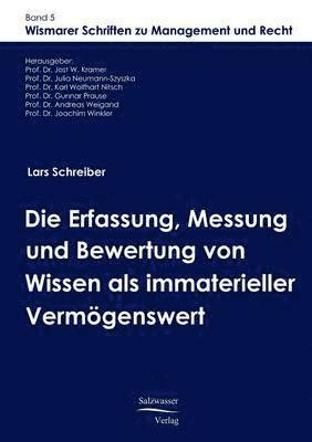 bokomslag Erfassung, Messung und Bewertung von Wissen als immaterieller Vermögenswert
