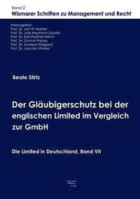 bokomslag Der Glaubigerschutz bei der englischen Limited im Vergleich zur GmbH