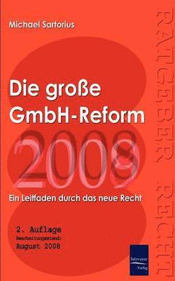 bokomslag Die große GmbH-Reform 2008/2009