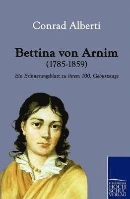 bokomslag Bettina Von Arnim (1785-1859)