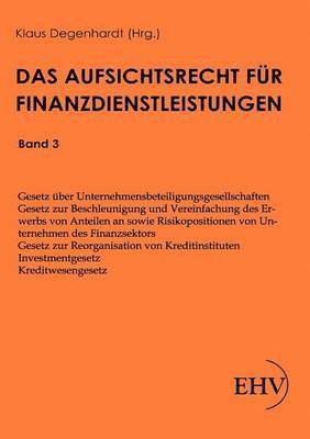 Aufsichtsrecht uber Finanzdienstleistungen 1