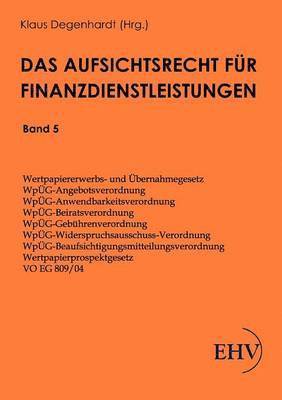 bokomslag Aufsichtsrecht fur Finanzdienstleistungen