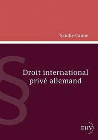 bokomslag Droit International Prive Allemand