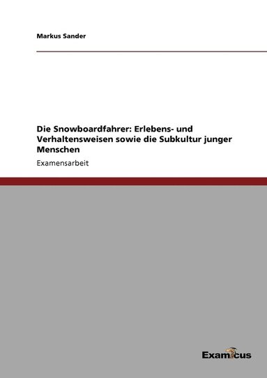 bokomslag Snowboardfahrer