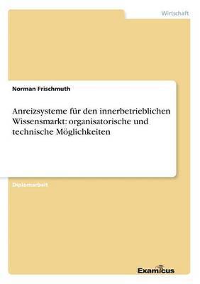 bokomslag Anreizsysteme für den innerbetrieblichen Wissensmarkt