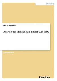 bokomslag Analyse des Erlasses zum neuen  2b EStG