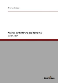 bokomslag Ansätze zur Erklärung des Home Bias