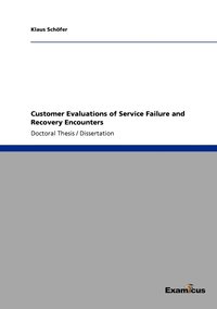 bokomslag Customer Evaluations of Service Failure and Recovery Encounters