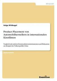bokomslag Product Placement von Automobilherstellern in internationalen Kinofilmen