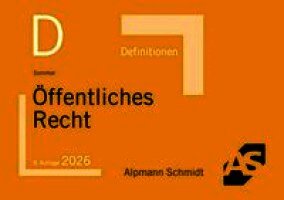 Christian Sommer - Definitionen Öffentliches Recht, Häftad
