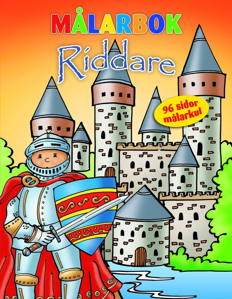 Målarbok Riddare, Häftad