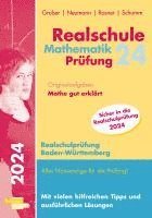 bokomslag Realschule Mathematik-Prüfung 2024 Originalaufgaben Mathe gut erklärt Baden-Württemberg