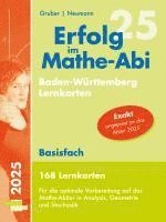 bokomslag Erfolg im Mathe-Abi 2025, 168 Lernkarten Basisfach Allgemeinbildendes Gymnasium Baden-Württemberg