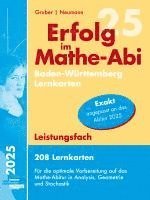 bokomslag Erfolg im Mathe-Abi 2025, 208 Lernkarten Leistungsfach Allgemeinbildendes Gymnasium Baden-Württemberg