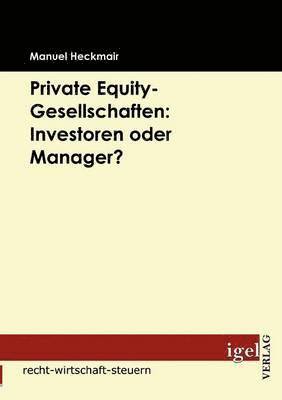 bokomslag Private Equity-Gesellschaften