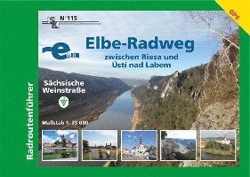 Elbe-Radweg zwischen Riesa und Ustí nad Labem - Sächsische Weinstraße 1 : 33 000 1