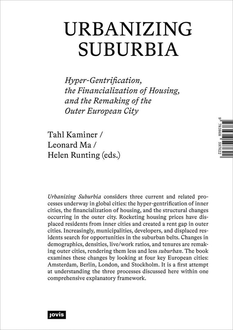 Tahl Kaminer, Leonard Ma, Helen Runting, Maros Krivy - Urbanizing Suburbia, Häftad