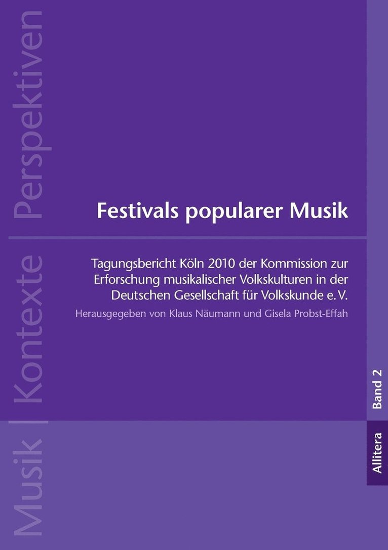 Klaus Näumann, Gisela Probst-Effah - Festivals popularer Musik, Häftad