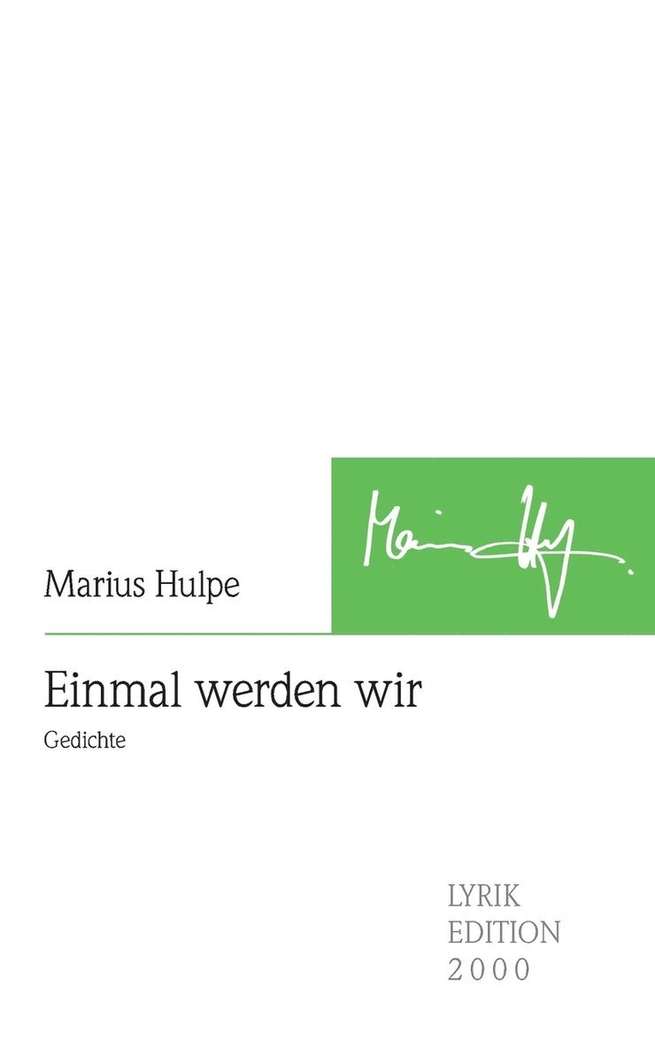 Marius Hulpe - Einmal werden wir, Häftad