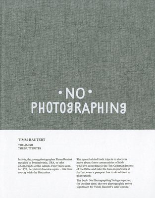 bokomslag Timm Rautert: No Photographing