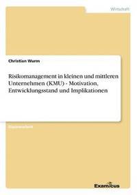 bokomslag Risikomanagement in kleinen und mittleren Unternehmen (KMU) - Motivation, Entwicklungsstand und Implikationen