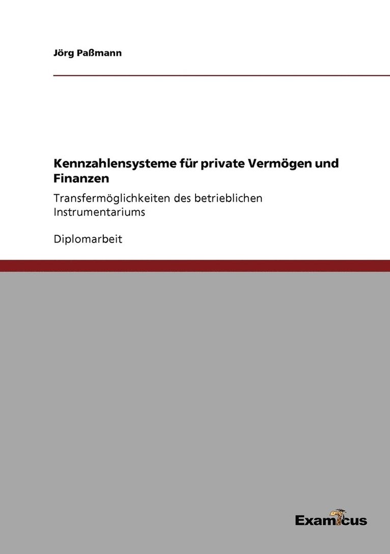 Kennzahlensysteme fur private Vermoegen und Finanzen 1