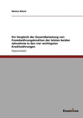 Vergleich der Gesamtbelastung von Fremdwährungskrediten der letzten beiden Jahrzehnte in den vier wichtigsten Kreditwährungen 1