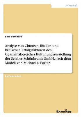 bokomslag Analyse von Chancen, Risiken und kritischen Erfolgsfaktoren des Geschaftsbereiches Kultur und Ausstellung der Schloss Schoenbrunn GmbH, nach dem Modell von Michael E. Porter