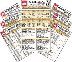 bokomslag Anästhesie Karten-Set -professional- ( 7er-Set ) - Medizinische Taschen-Karte
