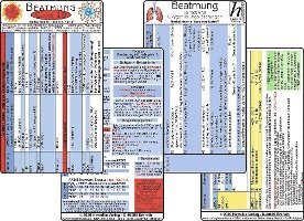 COVID-19 Beatmungs-Karten Set 2020 (2 Karten Set) - Respirator-Einstellungen: COVID19 mit ARDS oder mit respiratorischer Insuffizienz - SARS-CoV-2 1